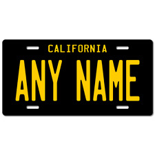 Personalized California License Plate 5 Sizes Mini to Full Size  picture