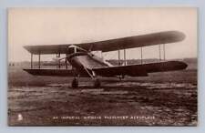 Imperial Airways Airplane RPPC Antique England Airlines Advertising Photo 1910s picture