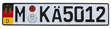 Euro License Plate European German Munich Car Vehicle Tag Embossed Random Number picture