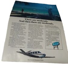 Beechcraft Bonanza V35B Aircraft Print Advertisement 1970s PICK 2 OTHER GET 3/24 picture