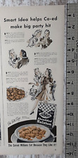 1941 Ralston Vintage Print Ad Shredded Wheat Cereal Recipe Pretty Girls Party picture