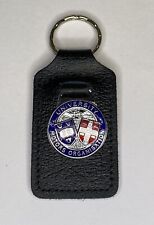 Original University Motors Organization Key Fob on Leather - Made in England  picture