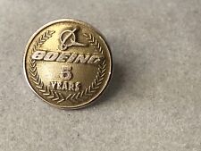 Boeing Aircraft Gold Filled 5 years Service older Screwback pin picture