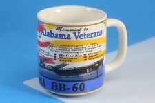 U.S.S. Alabama BB-60 Memorial to Veterans Mug, Cup. Okinawa, Tarawa, Leyte  picture