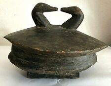 Antique African Bowl Lozi Zoomorphic, Ducks Estate Find Hand Carved picture