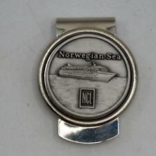 Vintage Norwegian Sea Cruise Ship Metal Money Clip picture