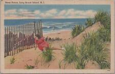 Postcard Sand Dunes Long Beach Island NJ 1946 picture