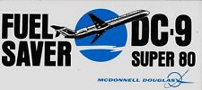 McDonnell Douglas DC-9 Super 80,  7 1/2in x 3 1/2in Sticker picture