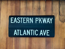 NY NYC SUBWAY ROLL SIGN EASTERN PARKWAY ATLANTIC BARCLAYS CENTER BROOKLYN MUSEUM picture