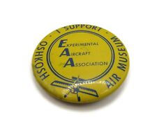 Oshkosh Air Museum EAA Experimental Aircraft Association Pin Button Vintage picture