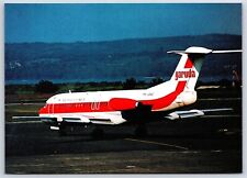 Airplane Postcard Garuda Indonesia Airlines Fokker F28 at Denpassar DN11 picture