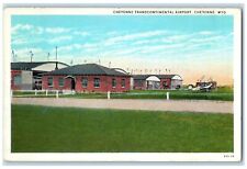 c1920's Cheyenne Intercontinental Airport Airplane Cheyenne Wyoming WY Postcard picture