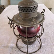 Vintage Adlake Kero BR  Railroad  Lantern With Red Globe  BR on globe good cond. picture