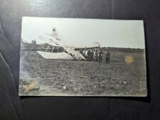 Mint Germany Aviation Airplane Crash RPPC Postcard Crashed Plane by Douai picture