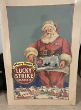 “RARE” Antique Authentic Pre Ww2 Santa Lucky Strike 36 nch  Store Display “rare” picture