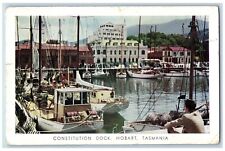 Hobart Tasmania Postcard Constitution Dock Dear Doctor Abbott Pentothal 1958 picture