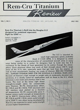 USAF Douglas X-3 Experimental Test Aircraft Rem-Cru Titanium Newsletters 1953 picture