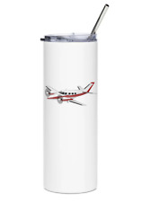 Beechcraft B60 Duke Stainless Steel Water Tumbler with straw - 20oz. picture