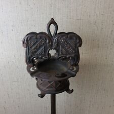 Vintage Metal Standing Cigarettes Matches Smoking Stand picture