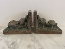 Vintage Porcelain Turtle Bookends Collector picture