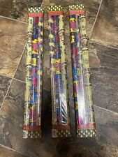 Vintage Unique Lot Of 9 Rolls Each 700mmx500mm Baby Foil Wrapping Paper  picture