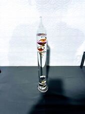 Large Galileo Thermometer Glass Vintage Handblown Collector's Art Glass picture