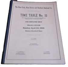 APRIL 1960 NEW HAVEN RAILROAD SYSTEM EMPLOYEE TIMETABLE #10 picture