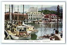 1953 Dear Doctor Abbott Pentothal Constitution Dock Hobart Tasmania Postcard picture