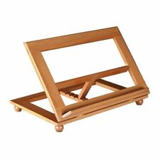 Simple Adjustable Wood Bible Missal Stand for Church or Home, Pecan Stain picture