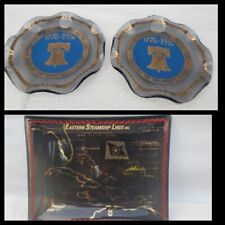 Eastern Steamship Lines SS Bahama Star Candy Dish & 2 American Revolution Plates picture