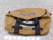 Vintage Cessna Stow Bag Aviation Pilot Gear Travel Bag Airplane Red Canoe picture
