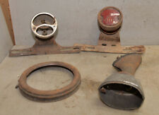 Antique Model A Ford Duolamp & more tail light lens plate bracket parts lot  picture