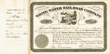 White Water Railroad issued to and signed by Elijah Smith twice - Only 1 Left - picture