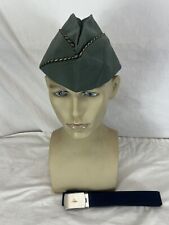 Vintage Italian Air Force Cap And Belt 52” picture