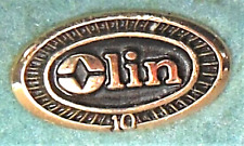 Olin Ammunition Mfr.Co.10K employee 10Yr. service award screw back tie/lapel pin picture