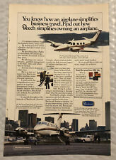 Vintage 1982 Beechcraft Original Full Page Print Ad - Simplifies Business Travel picture