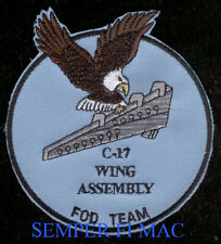 C17 GLOBEMASTER III WING ASSEMBLY PATCH US AIR FORCE BOEING MD LONG BEACH CA WOW picture