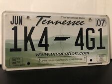 2007 Tennessee License Plate 1K4 4G1 picture
