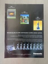Vintage Y2K 2000 Panasonic Cordless Phone Slightly Ahead of Our Time 11” x 8” Ad picture