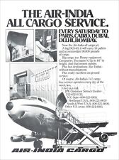 1979 AIR INDIA Airlines Douglas DC-8-63 CARGO Freighter ad airways advert BOMBAY picture