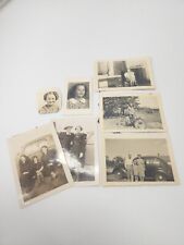 1930s Family Pictures Album Lot 7 Black White Portrait  picture