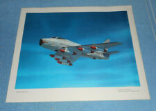 Vintage NAA North American Aviation Print Navy FJ-4B Fury Aircraft In Flight picture