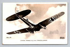RPPC WWII German Heinkel HE III K Fighter Bomber Aeroplane Photograph Postcard picture
