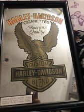 Vintage Official Harley Davidson Eagle Cigarettes Hanging Mirror Employee Gift picture