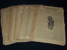 1917-1918 NEW YORK TIMES NEWSPAPER BOOK REVIEW SECTIONS LOT OF 20 - O 3221E picture