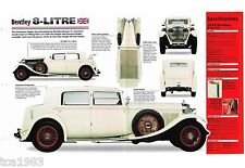 1930 / 1931 Bentley 8-LITRE SPEC SHEET/Brochure/Catalog, Liter picture
