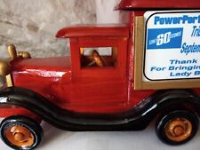 New Wood Ford Truck Rare Great Figure Red 1:34 Scale picture