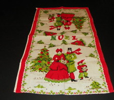 Vintage Kitchen Towel Christmas Linen Holiday picture