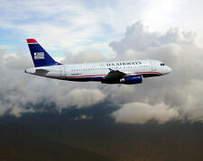 US AIRWAYS AIRBUS A319 IN FLIGHT 8x10 SILVER HALIDE PHOTO PRINT picture