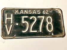 Vintage 1962 Harvey County Kansas License Plate 5278 picture